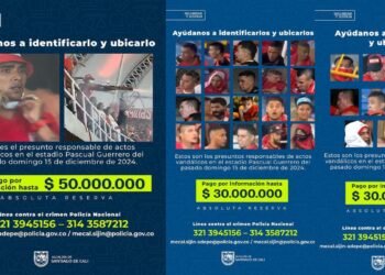 La Policía y la Alcaldía de Cali publicaron el cartel de los más buscados por los desmanes del Pascual Guerrero