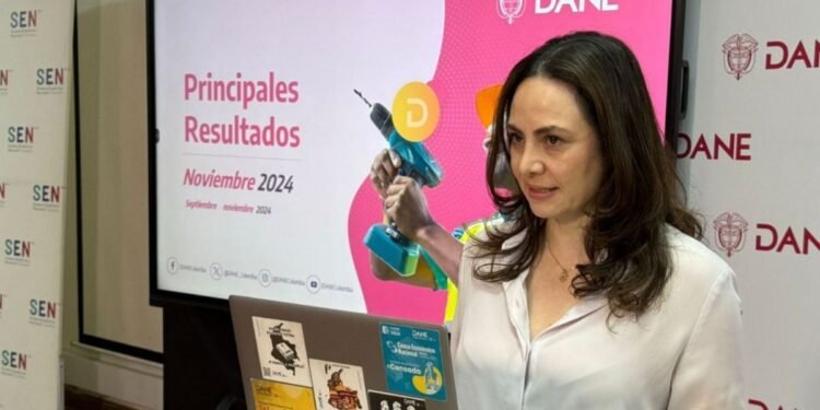 La directora del DANE, Piedad Urdinola, reveló que el desempleo bajó y se ubicó en 8,2% en noviembre de 2024.