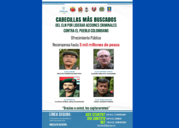 Ministerio de Defensa publica el cartell con cabecillas del ELN