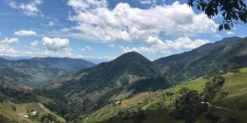 Montañas del Catatumbo en Norte de Santander. La crisis humanitaria ya cumple una semana.