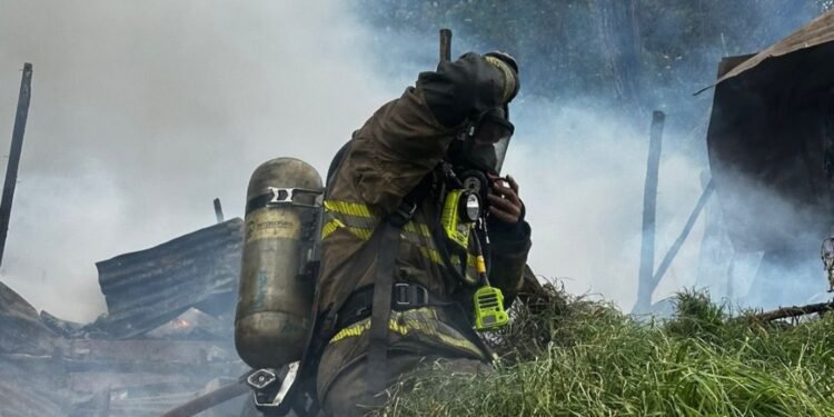 Incendio barrio La Paz, Bogotá