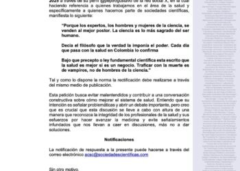 Profesionales de la salud piden rectificación al presidente Petro por llamarlos “vampiros” y “traficantes de la muerte”