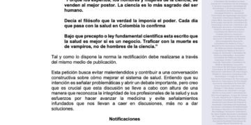 Profesionales de la salud piden rectificación al presidente Petro por llamarlos “vampiros” y “traficantes de la muerte”