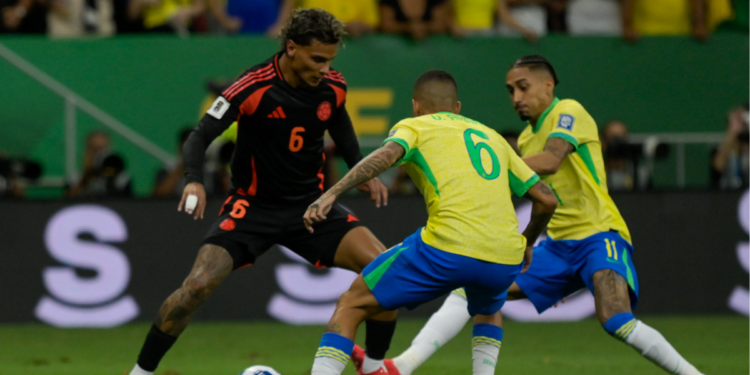 Cambios de Brasil ante Colombia