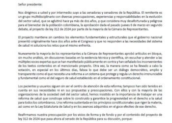 Exministros expresan preocupación al Congreso por reforma a la salud: “Los pacientes siguen sin ser el centro de atención”