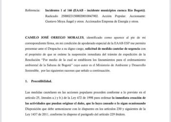 Del dicho al hecho: Acueducto de Bogotá pide medidas cautelares para frenar resolución de Minambiente