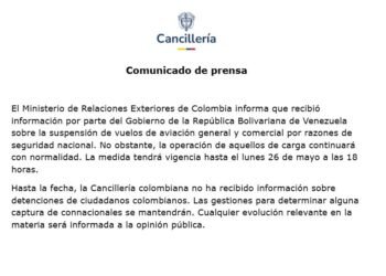 ¿Por qué Venezuela suspendió los vuelos a Colombia?