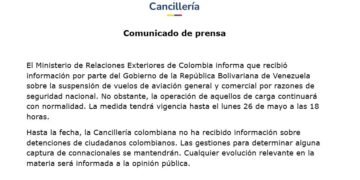 ¿Por qué Venezuela suspendió los vuelos a Colombia?