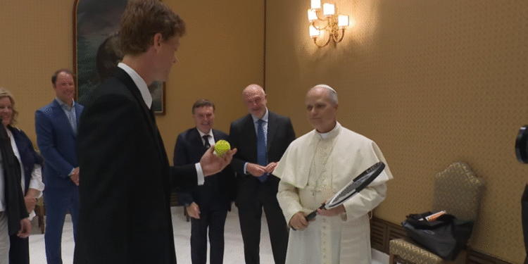 Papa reunión con Jannik Sinner