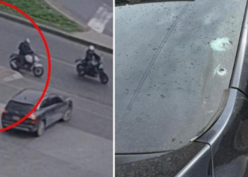 Violento intento de robo a mujer en conjunto residencial de Bogotá terminó en balacera