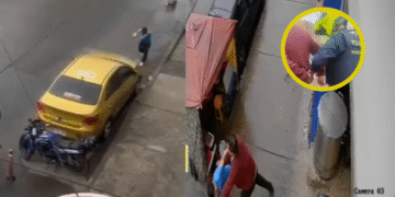 Video captó a taxista cuando apuñala a hombre por golpear su carro en Bogotá: lo dejaron libre