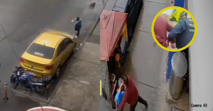 Video captó a taxista cuando apuñala a hombre por golpear su carro en Bogotá: lo dejaron libre