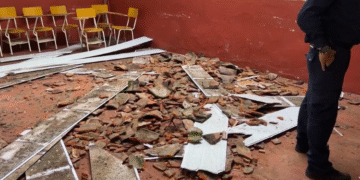 Techo de un colegio de Tuluá se desplomó cuando los estudiantes recibían clases