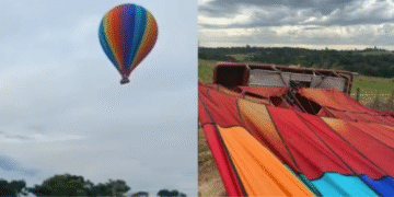 Tragedia en Brasil: embarazada murió al caer de globo aerostático