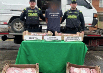Capturado en Bogotá ladrón que hurtó cargamento de carne avaluado en 17 millones de pesos