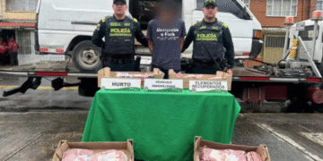 Capturado en Bogotá ladrón que hurtó cargamento de carne avaluado en 17 millones de pesos
