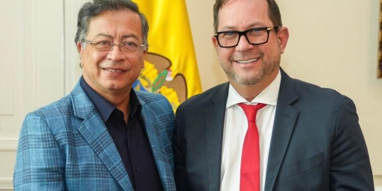 El presidente del Congreso ya pisó la Casa de Nariño: se reunió con Petro