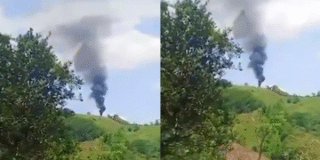 Diez policías fallecidos al ser derribado helicóptero en Amalfi, Antioquia