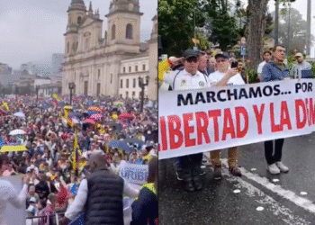 Miles de ciudadanos de más de 28 ciudades marcharon el 7 de agosto como muestra de apoyo al expresidente Álvaro Uribe