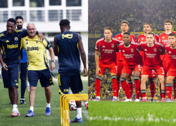 Richard Ríos brilló en el empate del Benfica ante el Fenerbahce de Jhon Durán por la Champions League