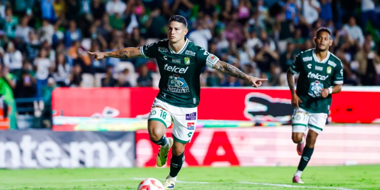 James Rodríguez brilla con gol y asistencia en empate de León ante Mazatlán en la Liga MX
