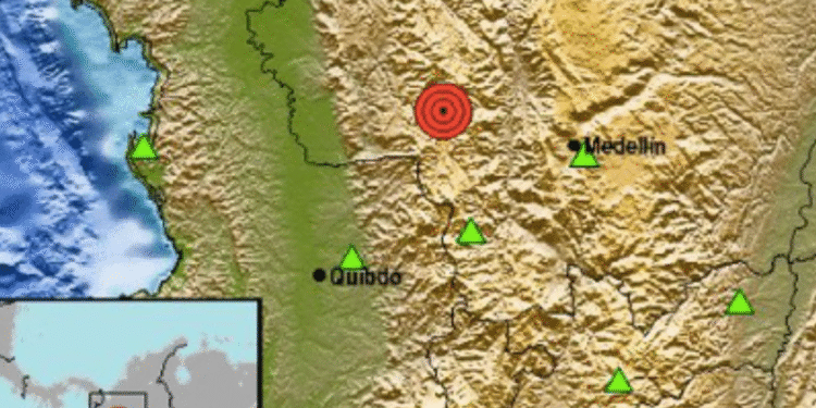 Temblor de magnitud 4.6 con epicentro en Urrao, Antioquia, se sintió en otras zonas del país