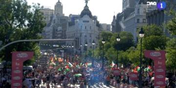 Manifestaciones propalestinas obligan a cancelar la última etapa de La Vuelta a España