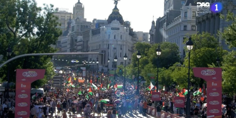 Manifestaciones propalestinas obligan a cancelar la última etapa de La Vuelta a España