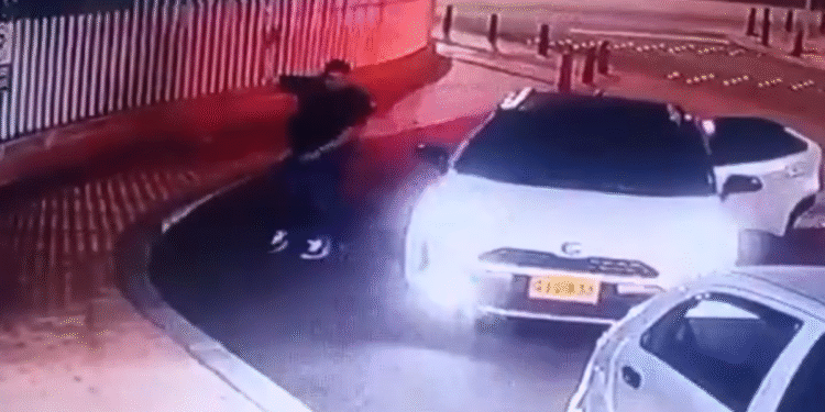 disparos al aire en conjunto residencial