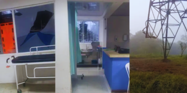 Ataques con drones dejaron al hospital de Cajibío en el Cauca con graves daños estructurales