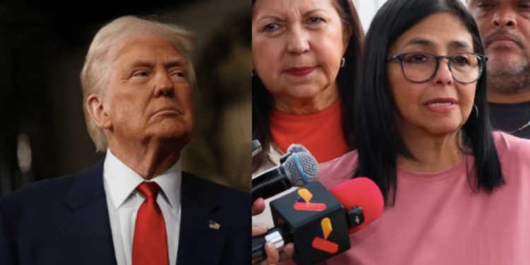 Trump le hizo una advertencia a Delcy Rodríguez, quien asumió la presidencia en Venezuela