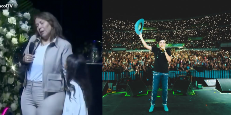 Las dolorosas palabras de la mamá de Yeison Jiménez durante su homenaje en Bogotá