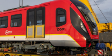 Llegó a Bogotá el cuarto tren de la Línea 1 del Metro: obra ya supera el 70% de avance