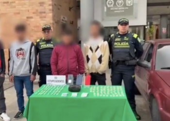 En Bogotá capturan a grupo delincuencial que estaba listo para vender bazuco y marihuana