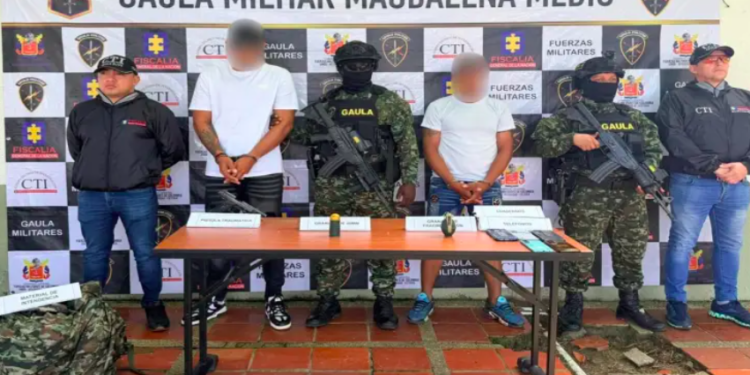 Capturan a dos miembros del Clan del Golfo en Santander, entre ellos está alias ‘El Mago’