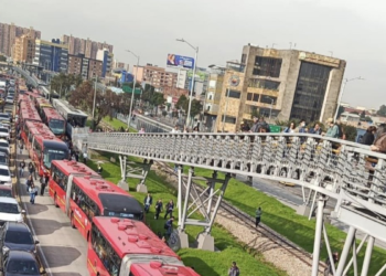 Bloqueo en la Calle 72 agravó el tráfico