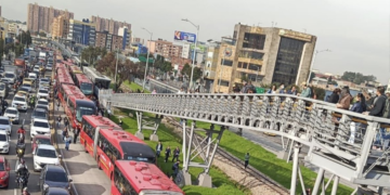 Bloqueo en la Calle 72 agravó el tráfico
