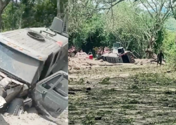 Explosivos destruyen tramo de la vía Panamericana en Cauca