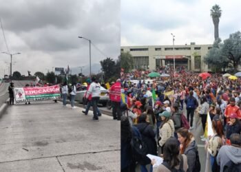Protesta de docentes
