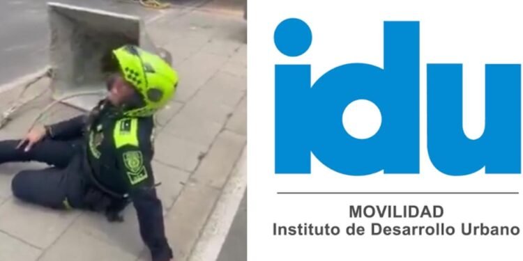 Accidente en obra de la Autonorte deja patrullero herido durante inspección en Bogotá